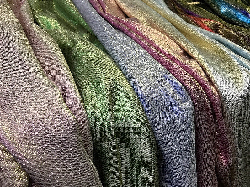 Gold Thread Gradient Jacquard Fabric - 58" Wide Polyester Brocade