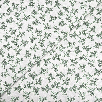 Tissu en coton et lin à imprimé floral : matériau de couture pour robes et ameublement (59 pouces)