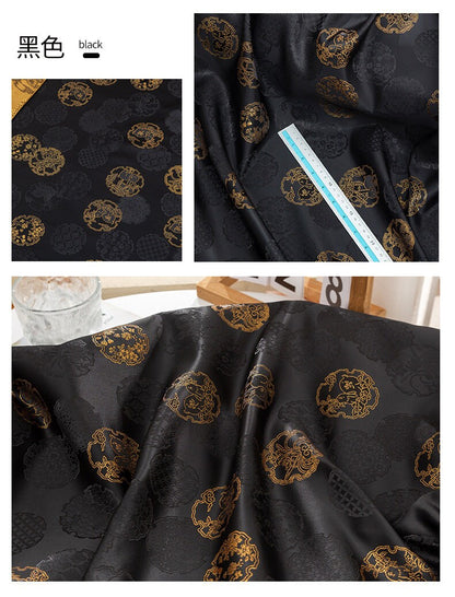 Nishijin Brocade Fabric: Japanese Gold Thread Upholstery, Costume, Decor (59"W)
