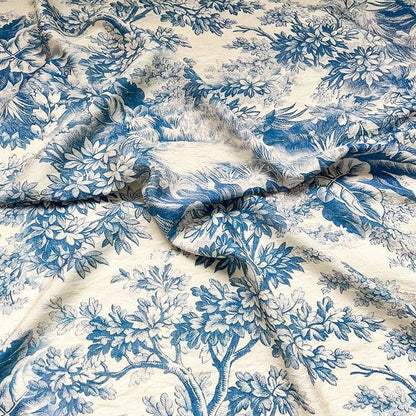 Bohemian Printed Cotton Tablecloth: 59" Wide Sustainable Fabric