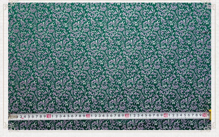 Feather Flower Silk Brocade Fabric - 29.5" Wide