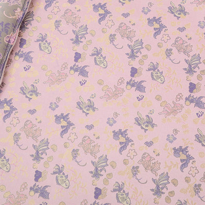 Goldfish Brocade Fabric: 59"W Rayon Blend for Cheongsam, Decor & Sewing