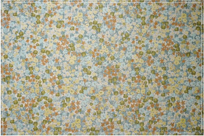 Tissu jacquard à motif floral : tissu 3D design, 165 cm de large, vendu au mètre