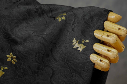 Gold Floral Jacquard Fabric: Chinese Ma-mian Skirt Material - DIY Sewing