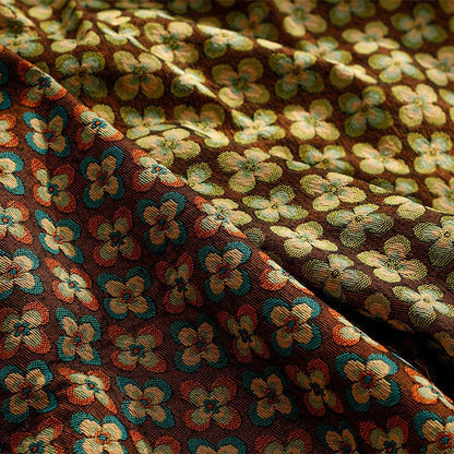 Floral Jacquard Upholstery Fabric: Victorian Edwardian Style, 59" Wide