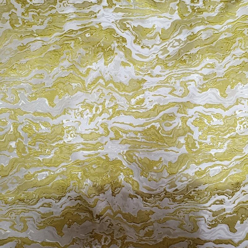 Blue & Black 3D Texture Jacquard Fabric: 66" Wide Polyester Blend