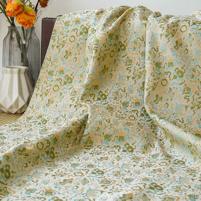 Flying Dragon Brocade Fabric: 59"W Rayon Satin