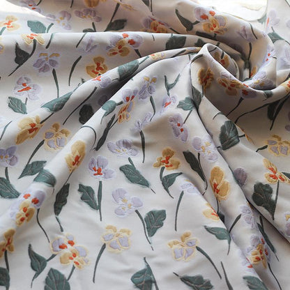 Embossed Floral Gold Brocade Fabric ��� Luxury Jacquard Material for Dresses, Costumes & Dec" Wide