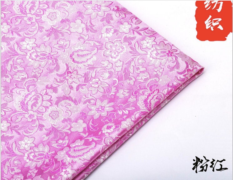 Floral Brocade Fabric: 59" Wide Rayon for Cheongsam, Qipao & Home Decor