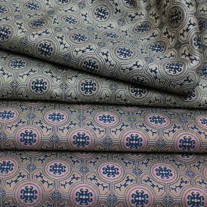 Song Brocade Fabric: 55"W Silk Rayon Blend, Chinese Element