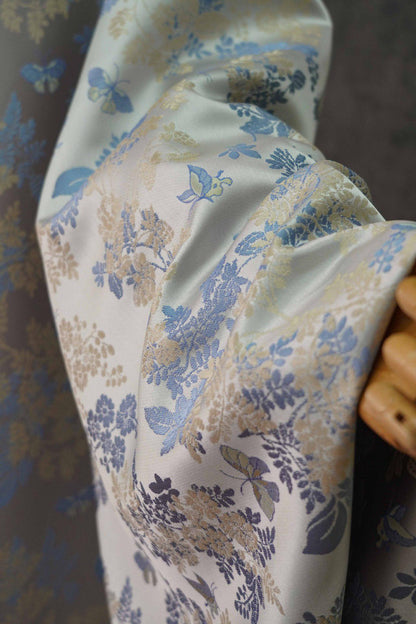 Butterfly Jacquard Fabric: 65"W Polyester Upholstery, Costume, Decor