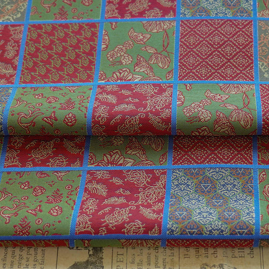 Floral Jacquard Woven Fabric: Embossed Upholstery Sewing DIY - 55"W