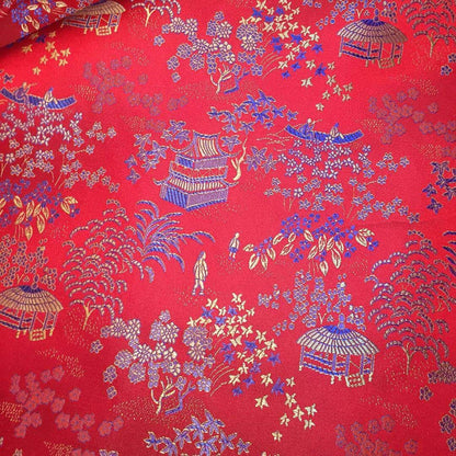 Tissu brocart de soie chinois ancien : Ameublement et couture (59 po de largeur)