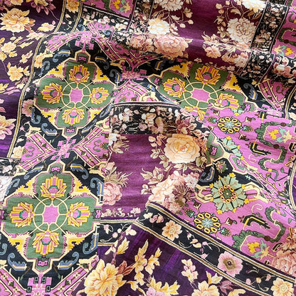 Tissu Tencel Ramie : imprimé kaléidoscope, matériel de couture - au mètre