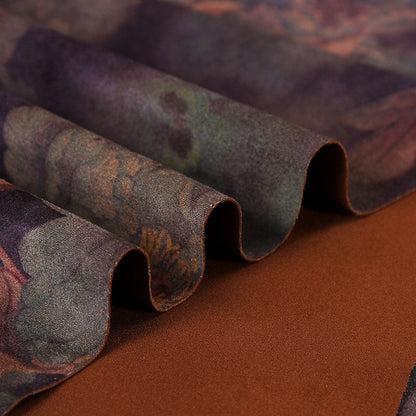 Floral Faux Suede Fabric: 59" Wide, Apparel, Upholstery by the Meter