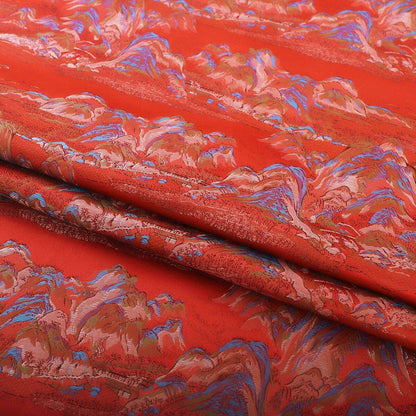 Tissu tissé Nishijin : Motif Montagne d'Or, tissu d'ameublement japonais, 114 cm de large