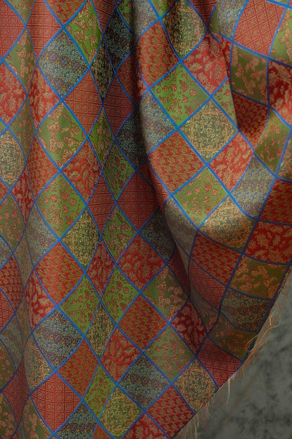 Floral Jacquard Woven Fabric: Embossed Upholstery Sewing DIY - 55"W