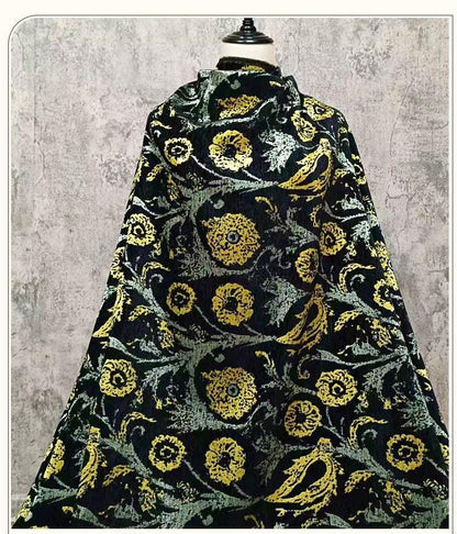 Sunflower Velvet Chenille Fabric ��� Thick Upholstery & Craft Materi" Wide