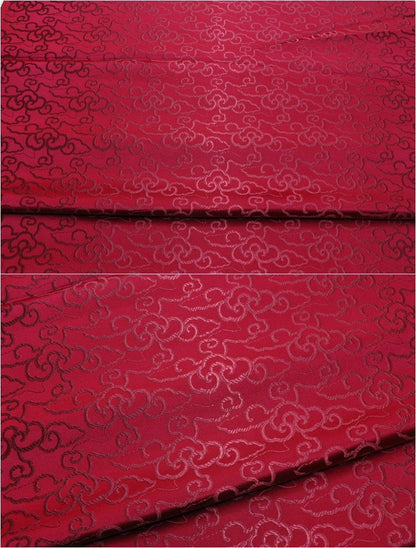 Cloud Brocade Fabric: Turquoise Jacquard, Costume Dress Material - By The Meter