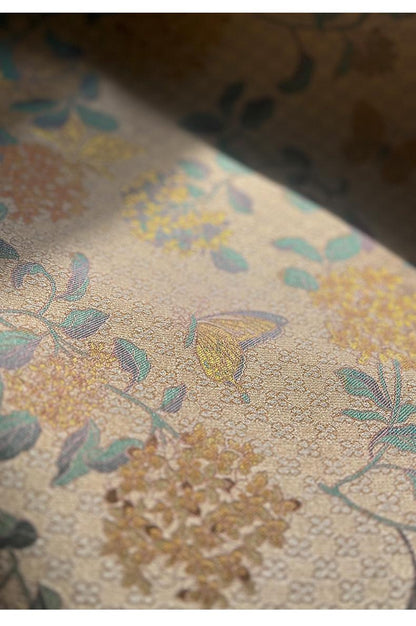 Butterfly Brocade Fabric: 59"W Rayon Cheongsam Material