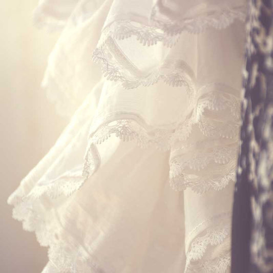 Bordure en dentelle de coton blanc, tissu plissé à volants, manchette Lolita, décoration de mariée