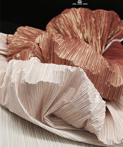 Pleated Crepe Fabric: 59"W Gradient Colors, DIY Costume & Decor