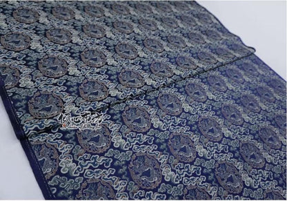 Silk Brocade Fabric: Chinese Song Dynasty Style, 29.5" Wide