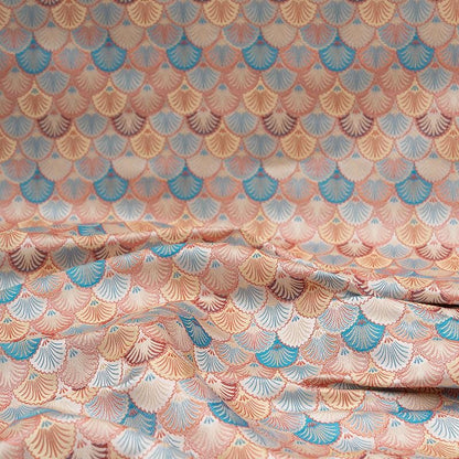 Japanese Shell Kinran Fabric: Pale Pink Brocade, 29.5�ï