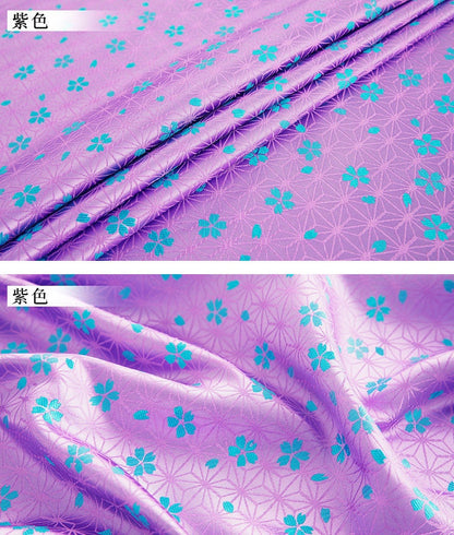 Brocade Fabric: Star Flower Damask, Japanese Wedding Fabric