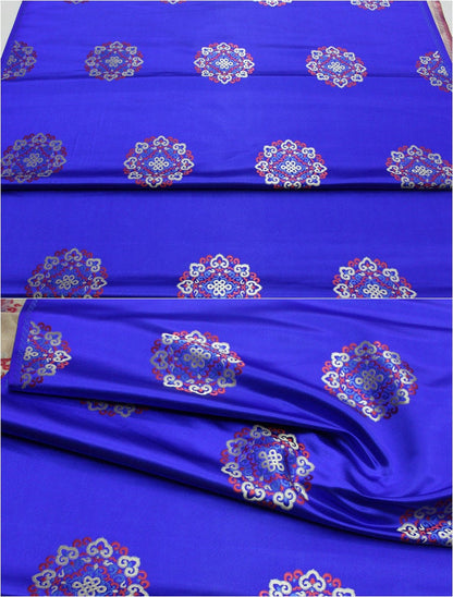 Chinese Brocade Fabric: Mongolian Gown Robe Decoration (29.5"W)