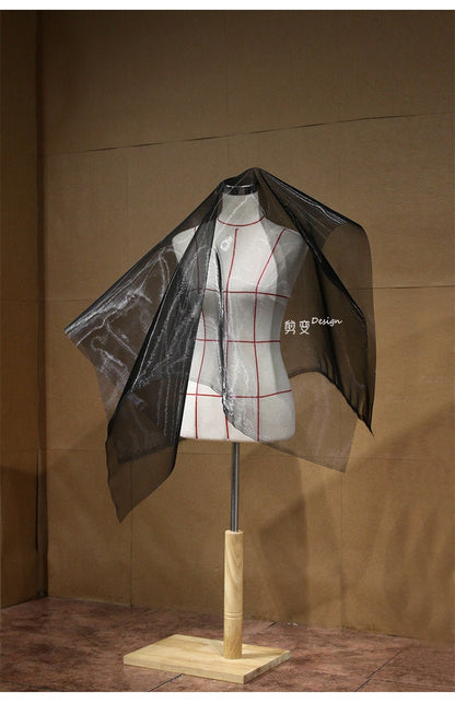 Stiffened Nylon Fabric: See-Through Modeling Material, 53" Wide