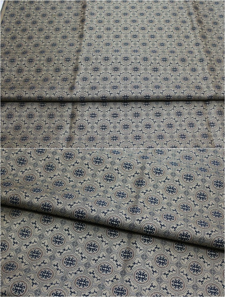 Song Brocade Fabric: 55"W Silk Rayon Blend, Chinese Element