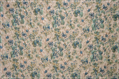 Vintage French Jacquard Fabric: 3D Floral Texture, Upholstery & Sewing, 53" Wide