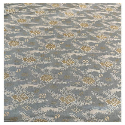 Xiangyun Cloud Silk Brocade Fabric: Emperor Tibetan Style, 58" Wide