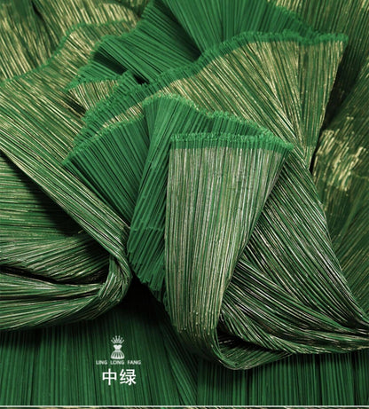 Pleated Crepe Fabric: 59"W Shiny Polyester for DIY Decor & Costume