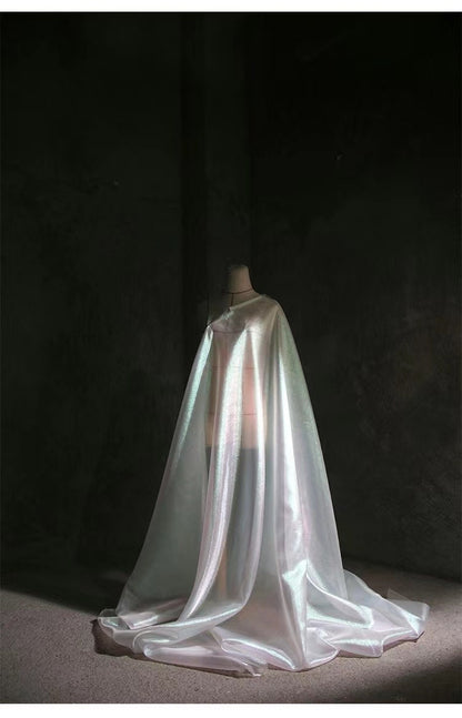 Iridescent Organza Fabric: Two-Tone Symphony Stiff Polyester, 59" Wide