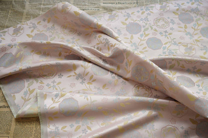 Floral Brocade Fabric: 63"W Rayon Damask for Sewing & Upholstery