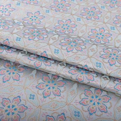 Floral Brocade Fabric: 59"W Dunhuang Baoxiang Style