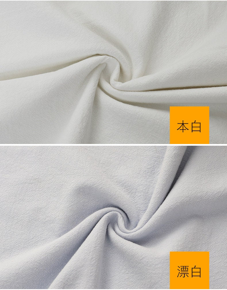 Softened Linen Cotton Blend Fabric: 55"W Stonewashed Quilting Material