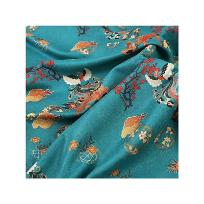 Floral Phoenix Micro Faux Suede Fabric: 59" Wide, Apparel & Decor