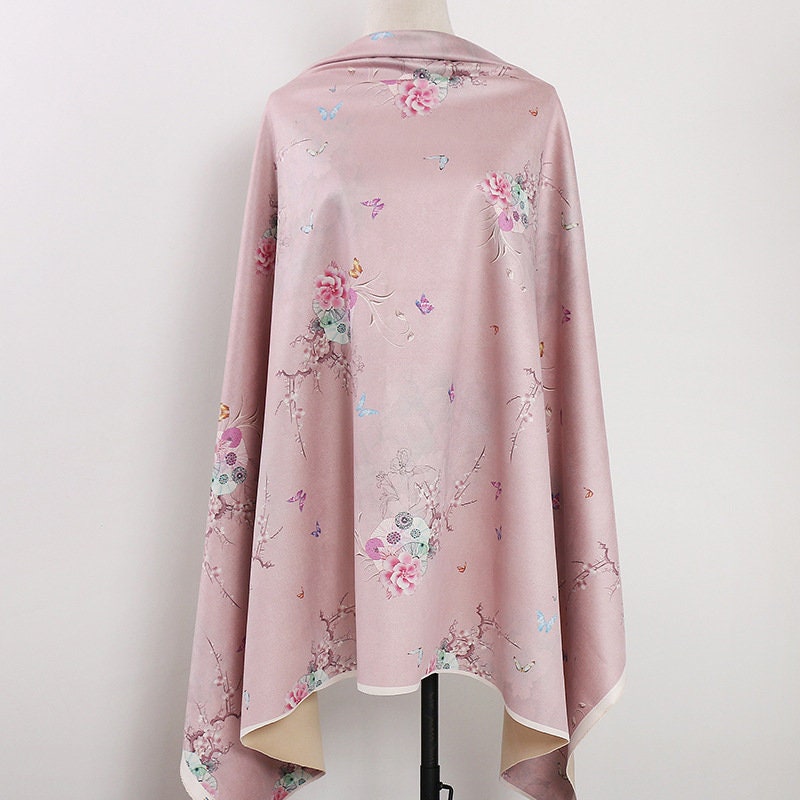 Floral Micro Suede Fabric: Upholstery, Costume, Apparel - 59"W