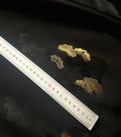 Nishijin Brocade Fabric: Japanese Weaving with Gold Thread (29.5"/59" Width)
