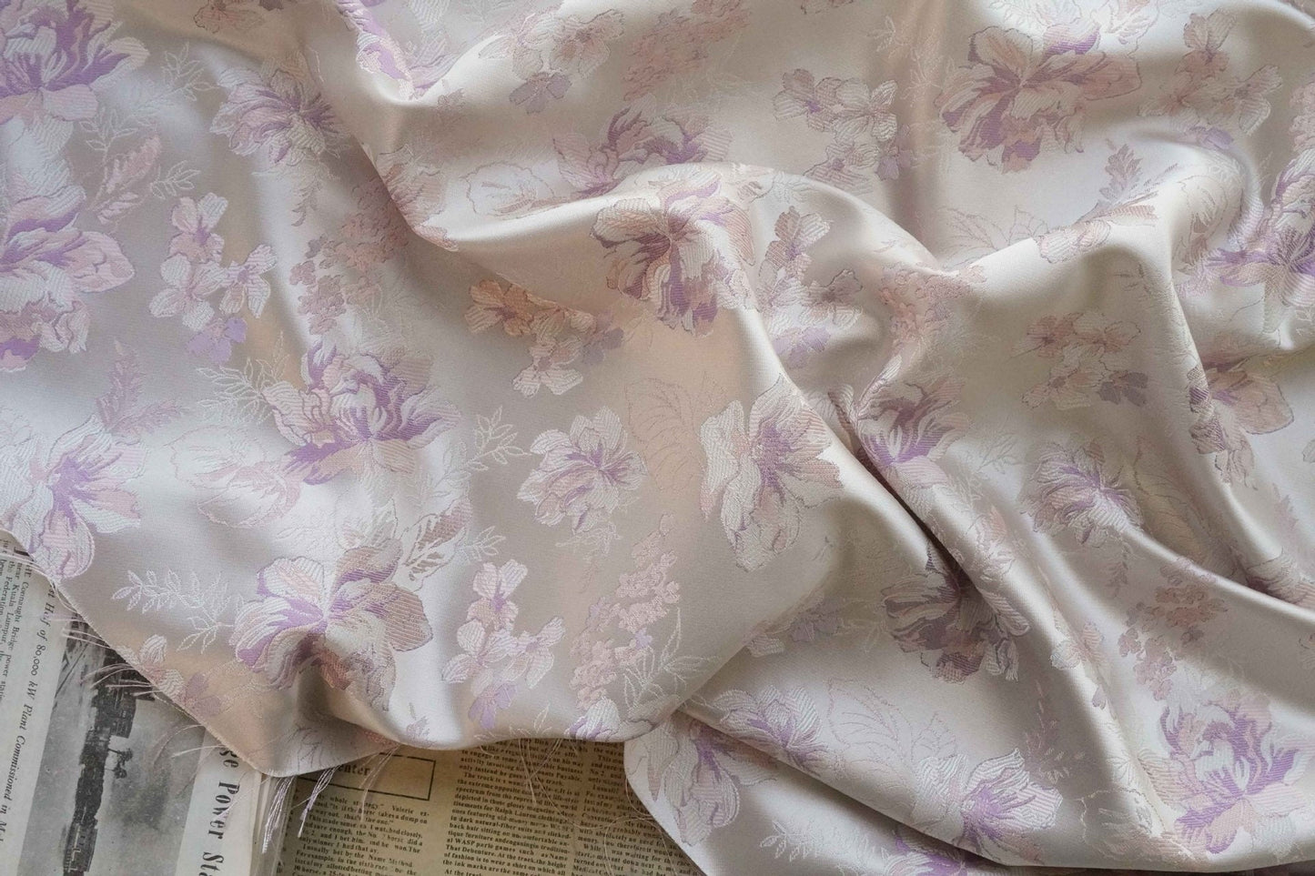 Floral Brocade Rayon Fabric: Chinese Cheongsam Sewing Material