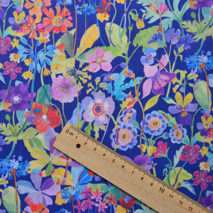 Floral Print Cotton Fabric: Sewing, Dressmaking, Home Decor - 55" Wide