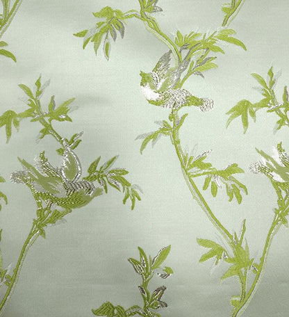 Tissu jacquard à motif d'oiseaux et de fils d'or : matériau d'ameublement de 150 cm de large