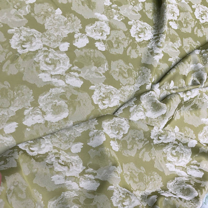 Tissu damassé jacquard à motifs floraux : matériau d'ameublement double face de 150 cm (59 po)