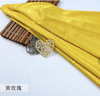 Tissu satiné jacquard rose : matériau double face pour costumes de cosplay, 150 cm de large