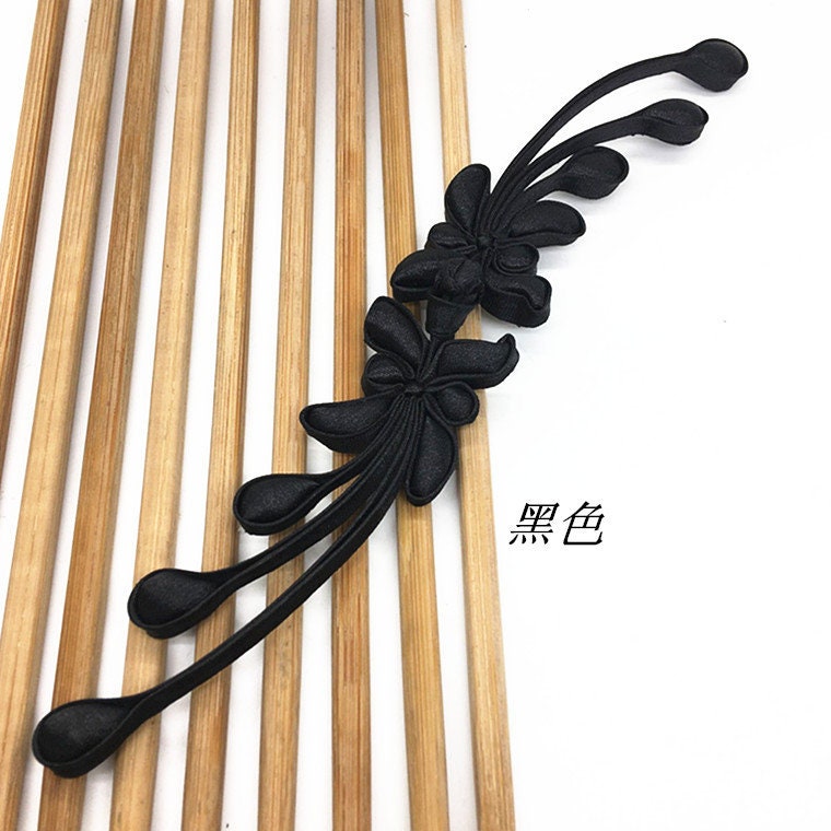 Grandes attaches de couture, nœuds décoratifs en queue de phénix, bouton brandebourg de cheongsam