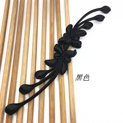 Grandes attaches de couture, nœuds décoratifs en queue de phénix, bouton brandebourg de cheongsam