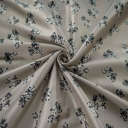 Tissu jacquard marron clair : mélange de rayonne de 170 cm de large, pour la couture et l’ameublement